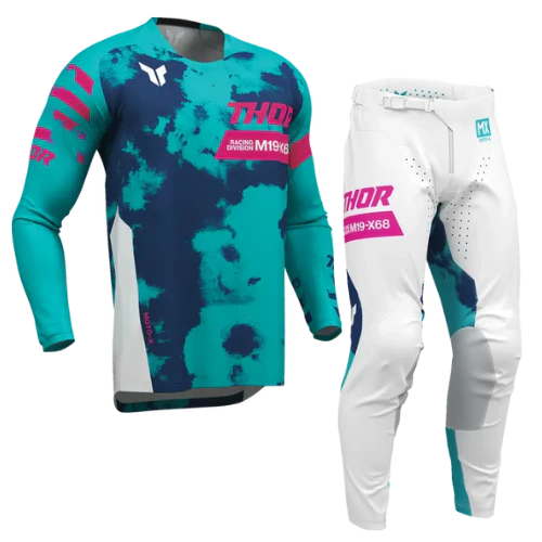 2026 Thor Launchmode Bleach Youth Kit Combo White Aqua