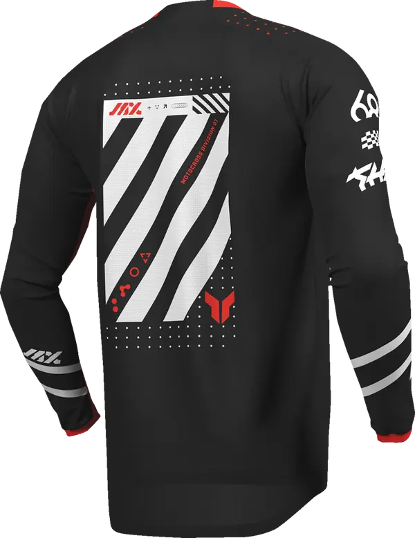 2026 Thor Launchmode Futura Youth Jersey Black Red - Image 2