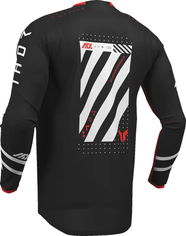 2026 Thor Launchmode Futura Youth Jersey Black Red - Image 4
