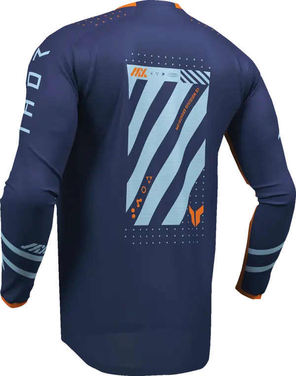 2026 Thor Launchmode Futura Youth Jersey Navy Orange - Image 4