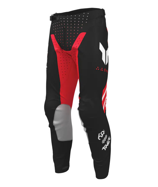 2026 Thor Launchmode Futura Youth Pant Black Red - Image 4