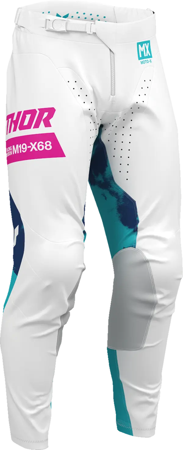 2026 Thor Pant Launchmode Bleach White Aqua