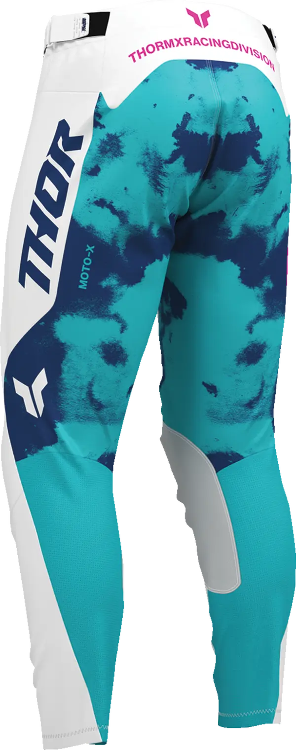 2026 Thor Pant Launchmode Bleach White Aqua - Image 2