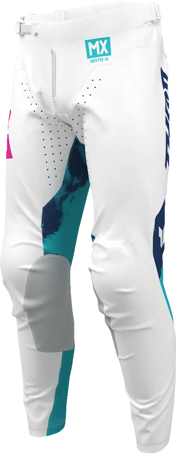 2026 Thor Pant Launchmode Bleach White Aqua - Image 3