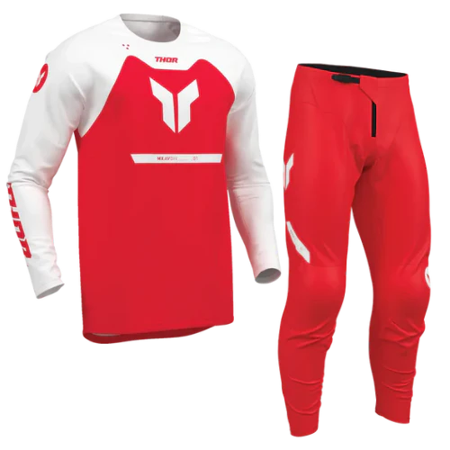 2026 Thor Ridemode Menace Youth Kit Combo - Red
