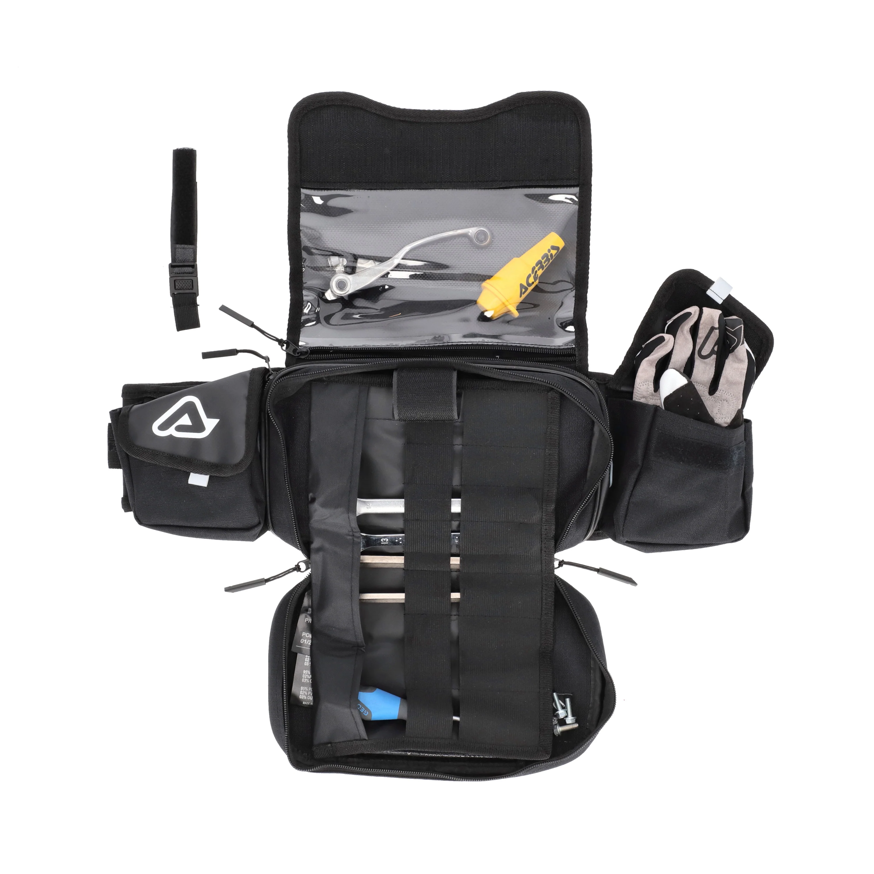 Acerbis Dromy Logo Waistpack 6.5L Black White - Image 2