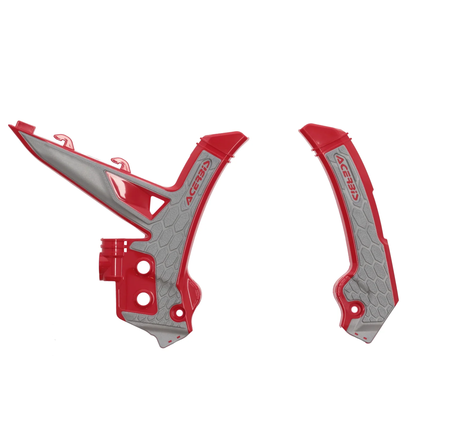 Acerbis Gas Gas X-Grip Frame Guards - Red Grey