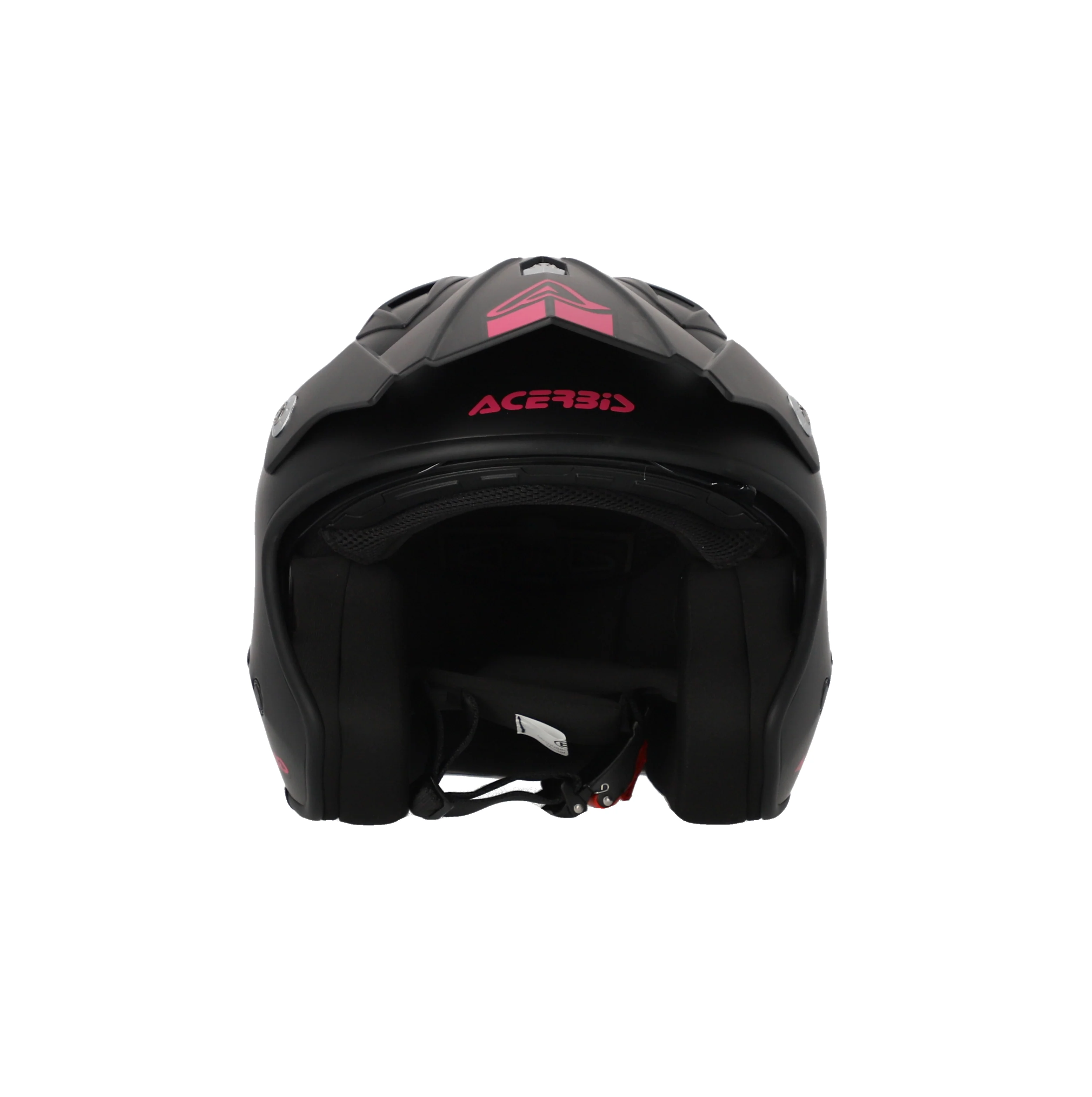 Acerbis Jet Aria Trials Helmet Black Pink - Image 4