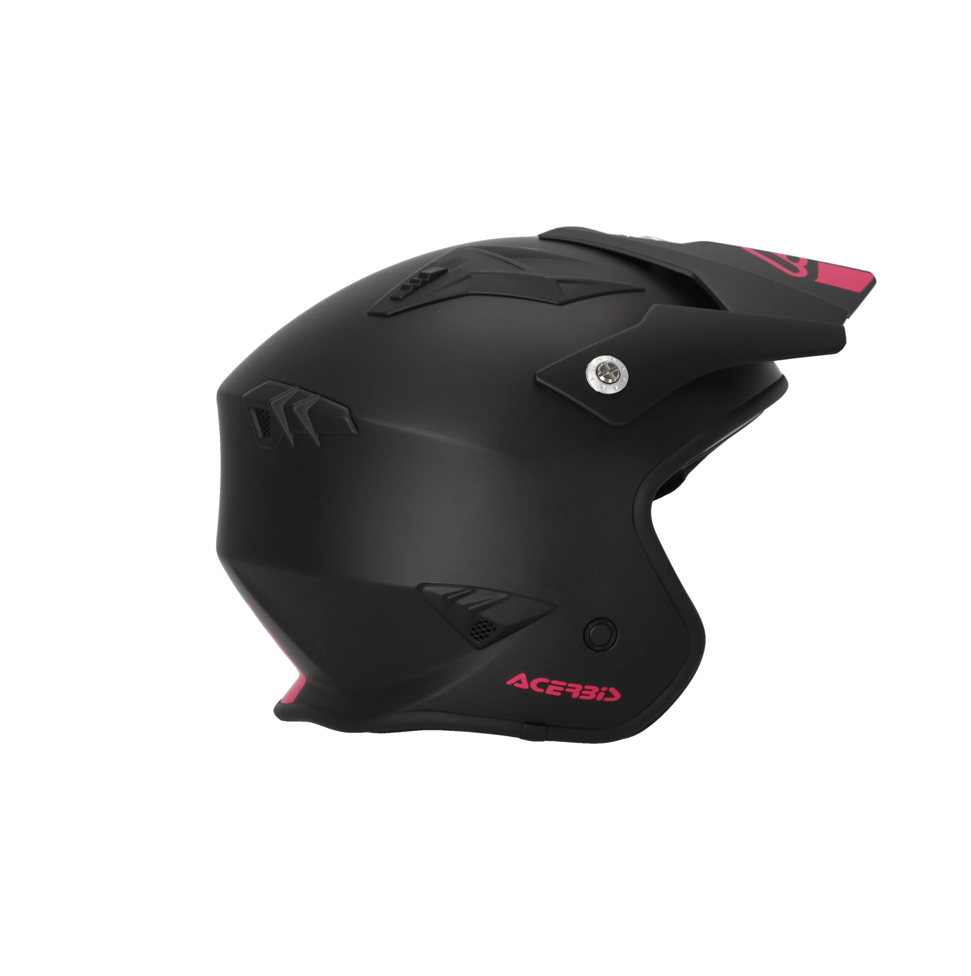 Acerbis Jet Aria Trials Helmet Black Pink - Image 5