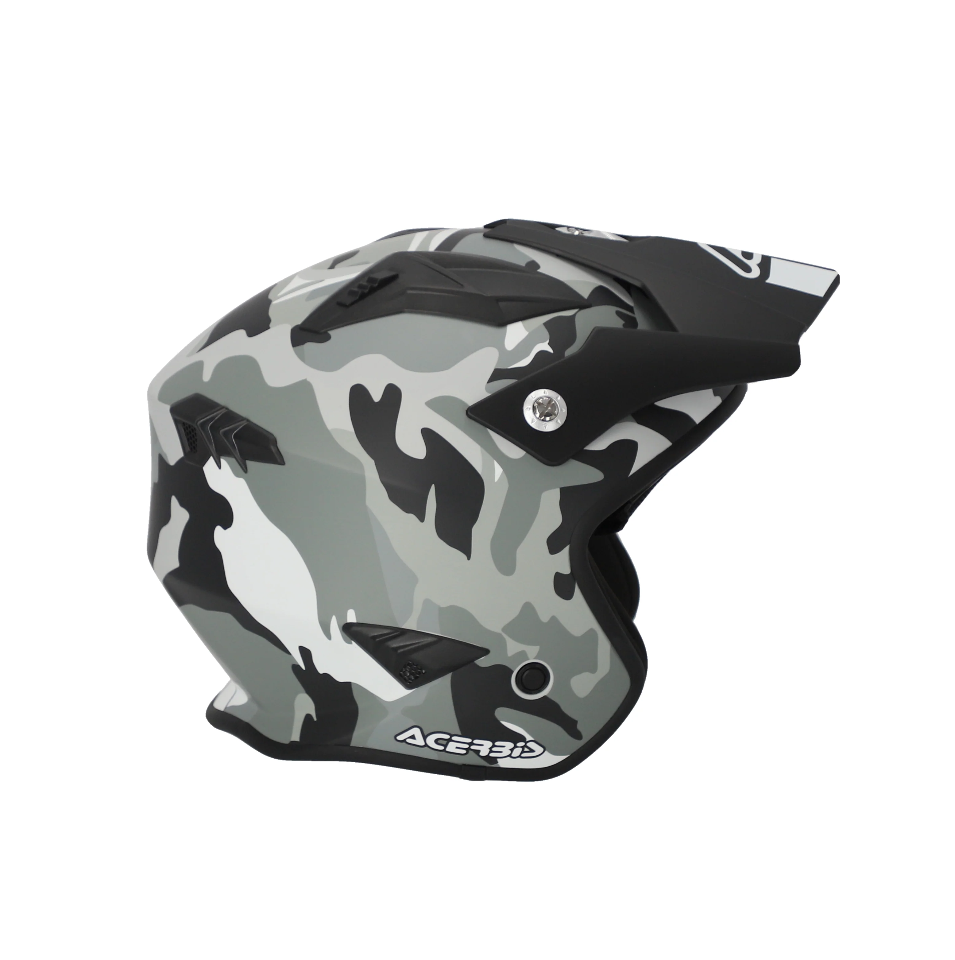 Acerbis Jet Aria Trials Helmet Camo Brown - Image 4