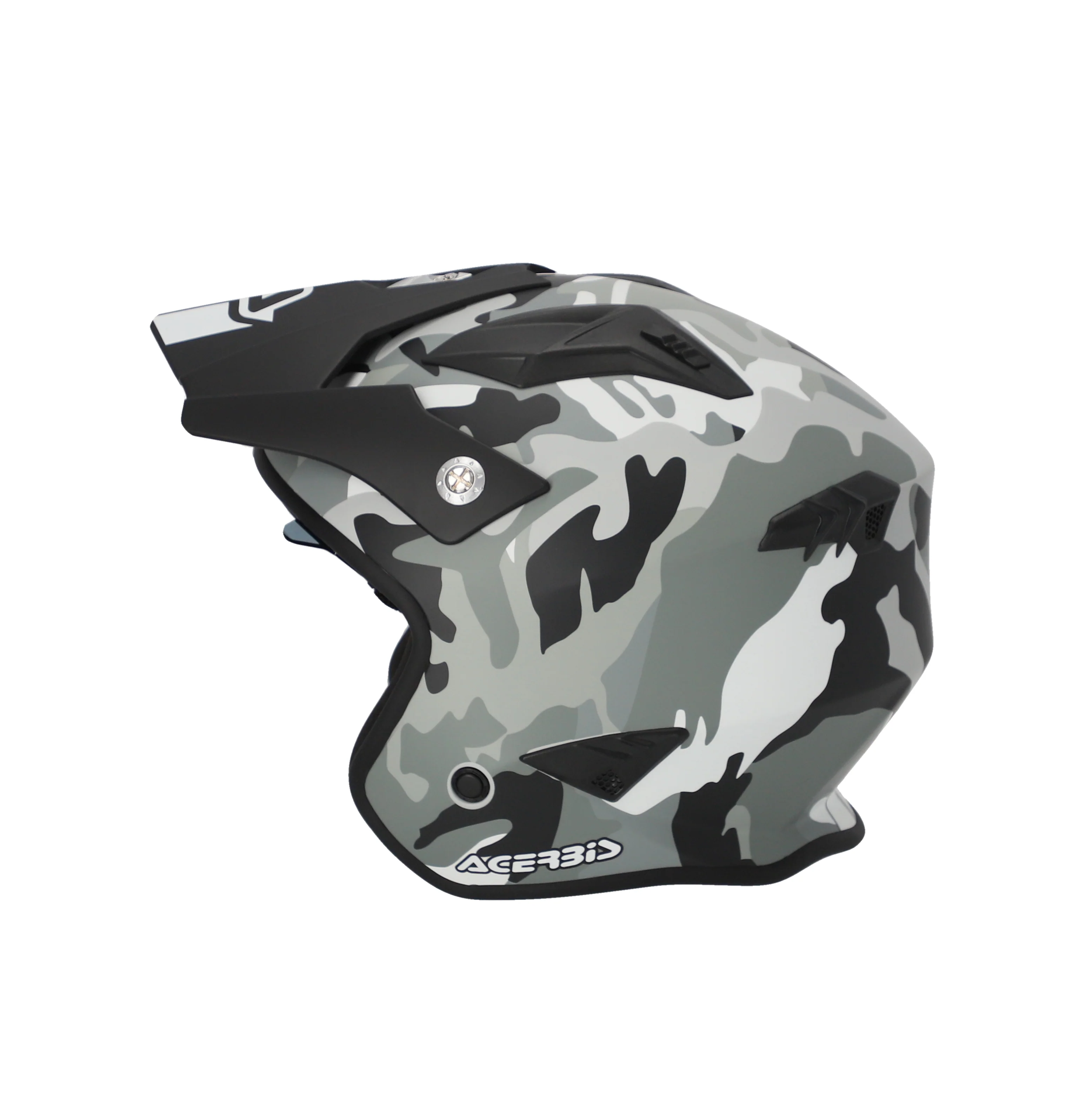 Acerbis Jet Aria Trials Helmet Camo Brown - Image 6