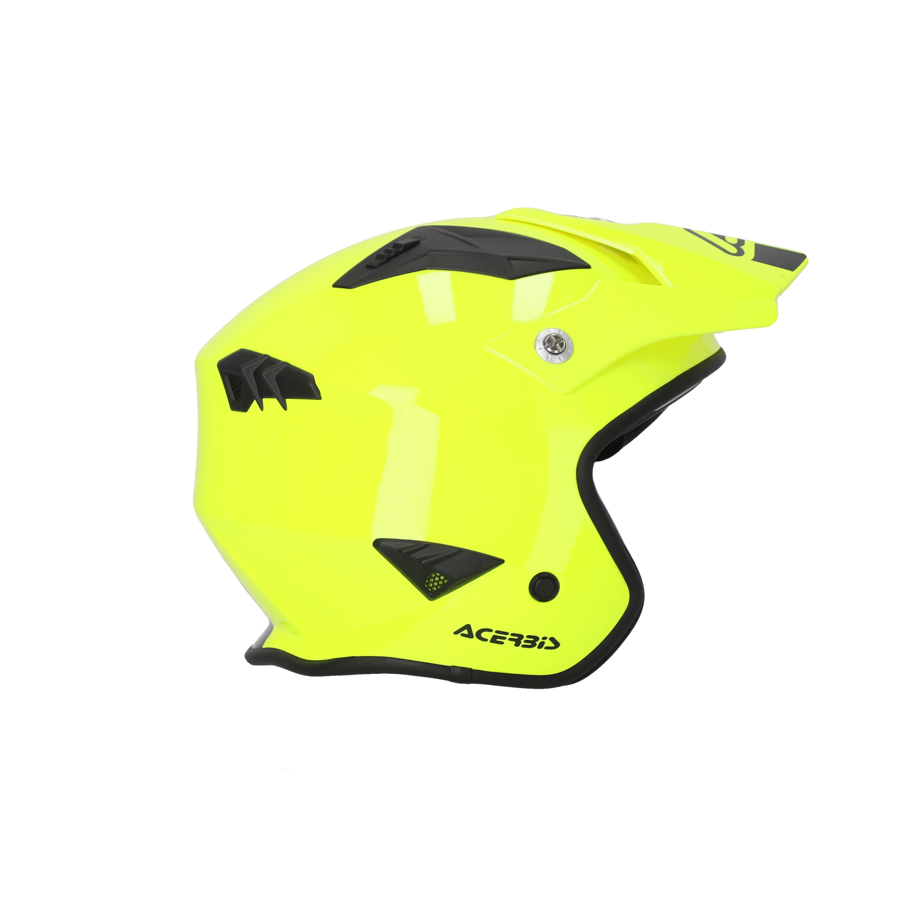 Acerbis Jet Aria Trials Helmet Flo Yellow - Image 3