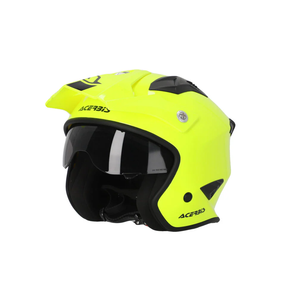 Acerbis Jet Aria Trials Helmet Flo Yellow - Image 6
