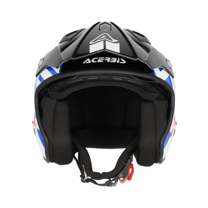 Acerbis Jet Aria Trials Helmet Bianco Blu Rosso - Image 3
