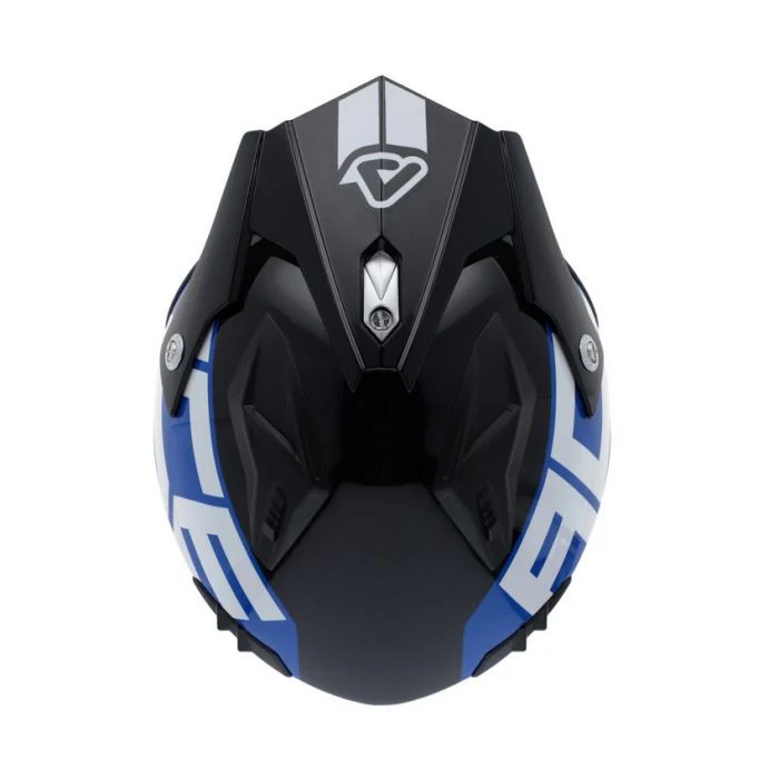 Acerbis Jet Aria Trials Helmet Bianco Blu Rosso - Image 4