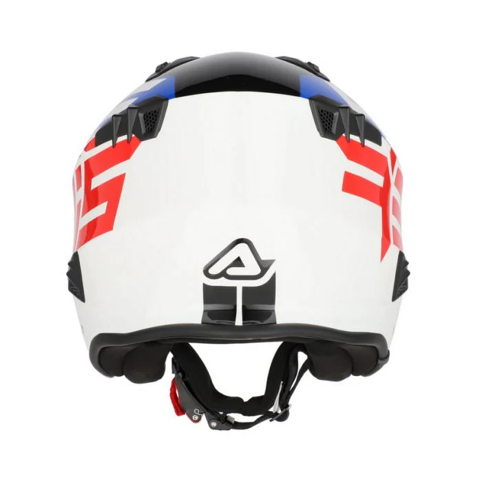 Acerbis Jet Aria Trials Helmet Bianco Blu Rosso - Image 5