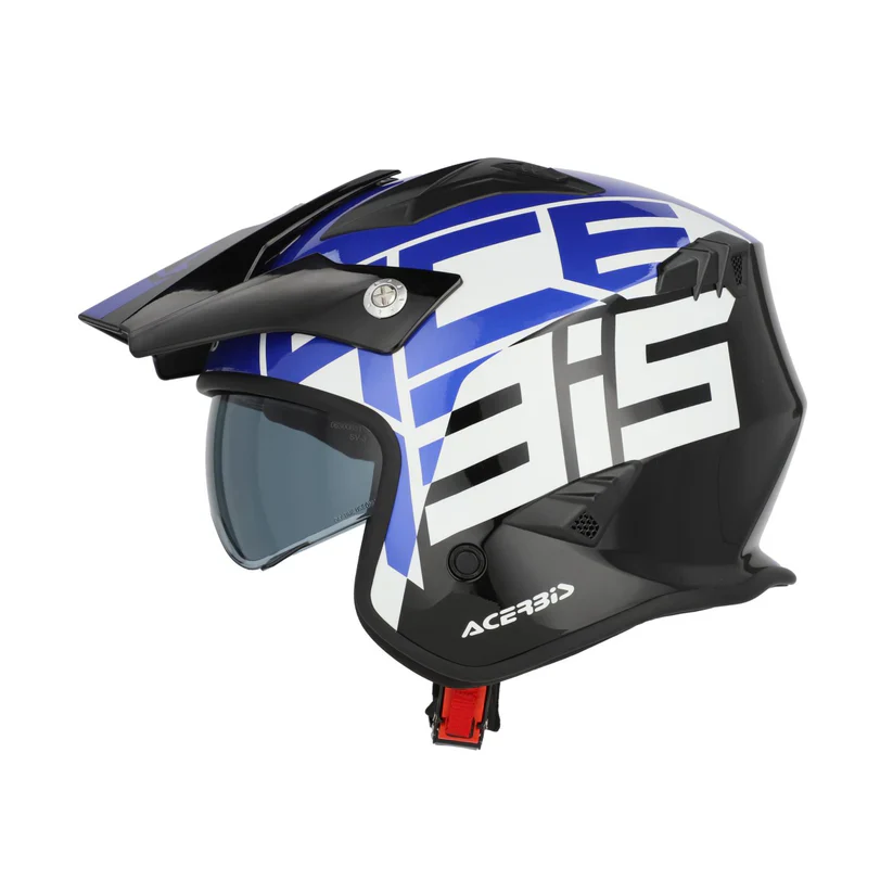 Acerbis Jet Aria Trials Helmet Black Blue - Image 10