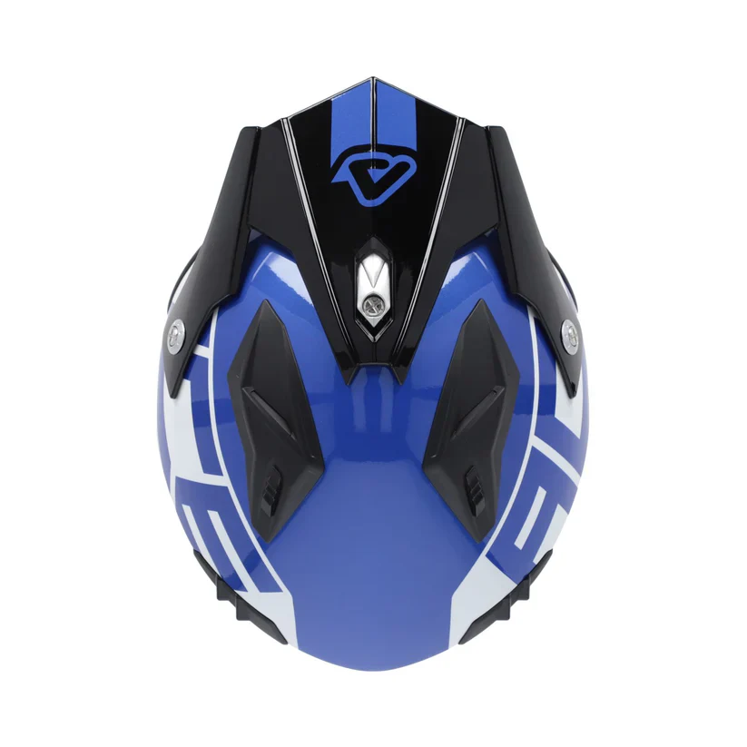 Acerbis Jet Aria Trials Helmet Black Blue - Image 3