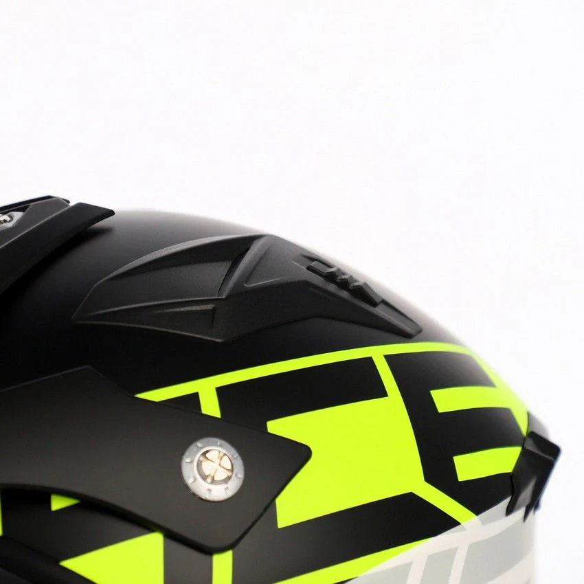 Acerbis Jet Aria Trials Helmet Black Fluo Yellow - Image 7