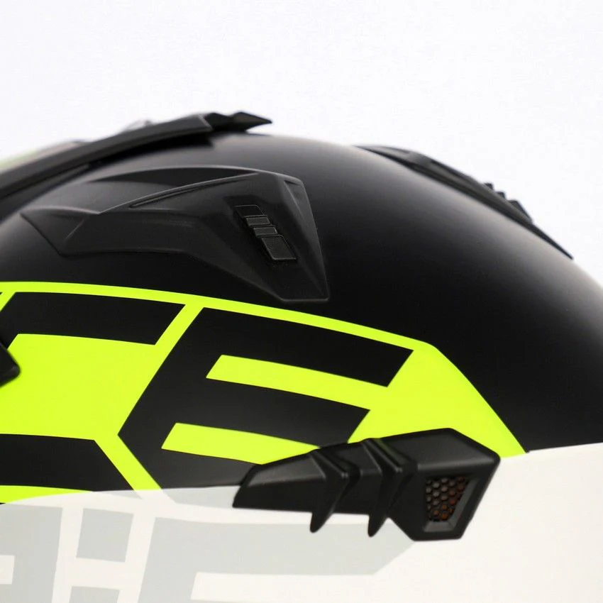 Acerbis Jet Aria Trials Helmet Black Fluo Yellow - Image 8