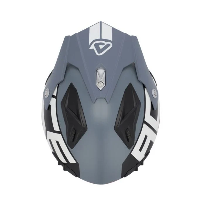 Acerbis Jet Aria Trials Helmet Grey Red - Image 3