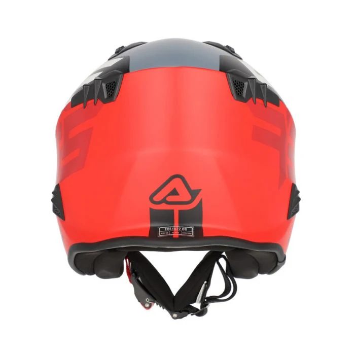Acerbis Jet Aria Trials Helmet Grey Red - Image 4