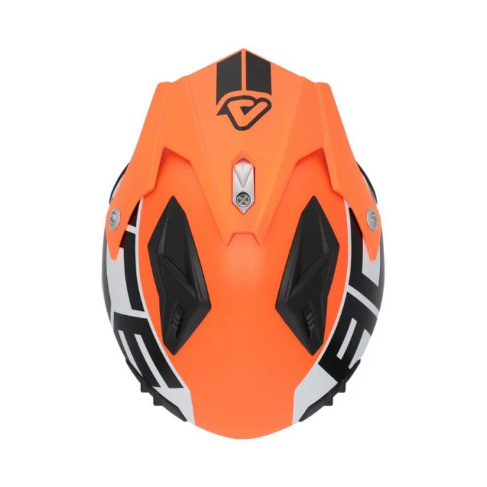 Acerbis Jet Aria Trials Helmet Orange Fluo Black - Image 4
