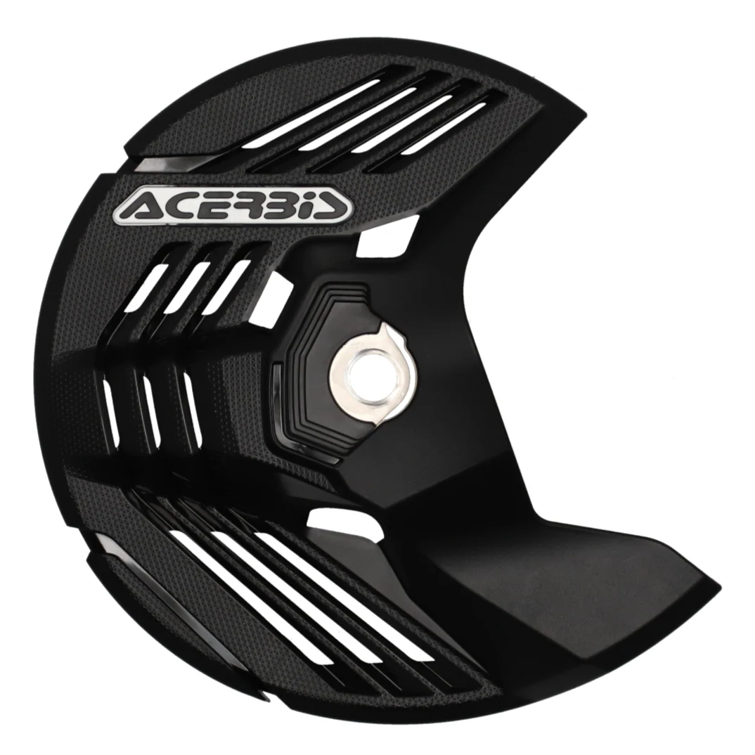 Acerbis Linear Yamaha Black Front Disc Protector - Axle Nut Mounted