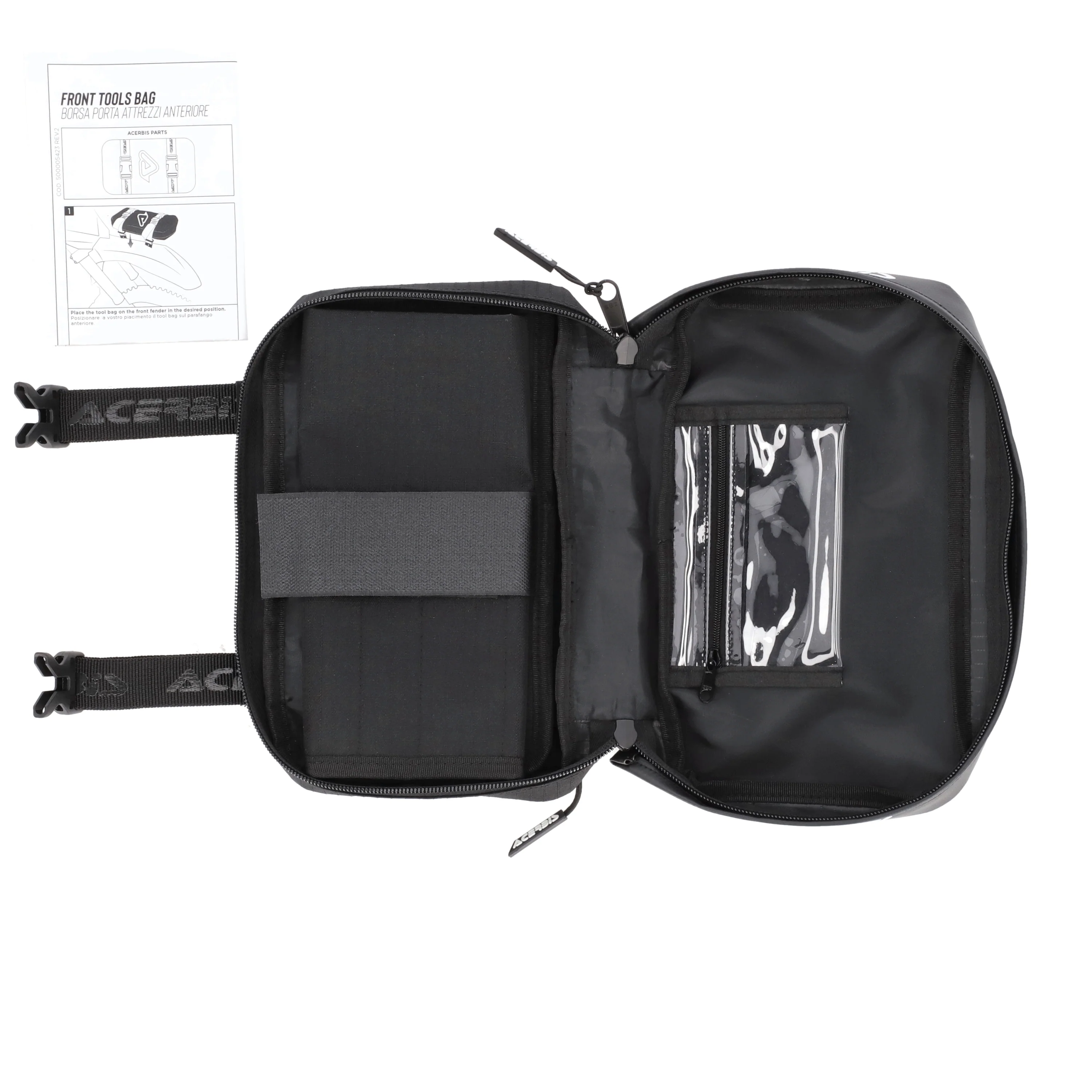 Acerbis Front Tools Bag Black White - Image 5