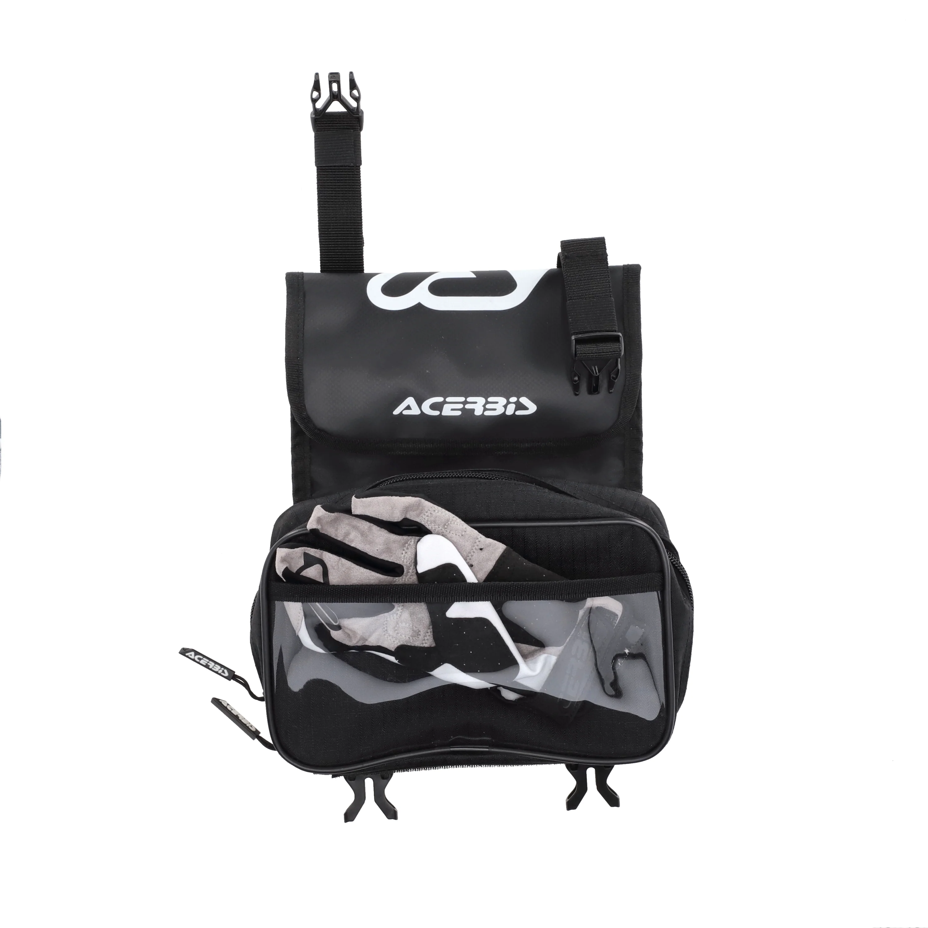 Acerbis Rear Tools Bag Black White - Image 4