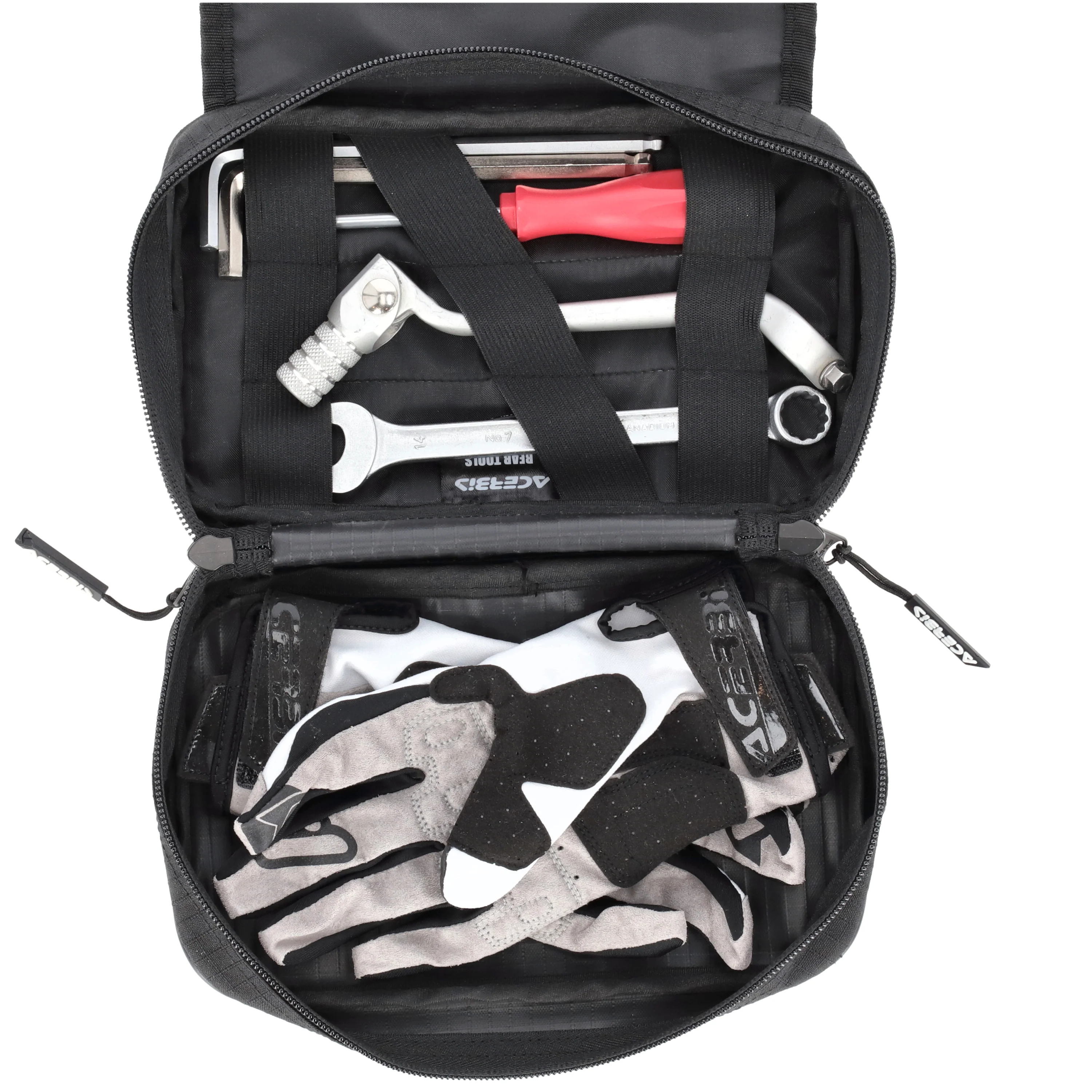 Acerbis Rear Tools Bag Black White - Image 6