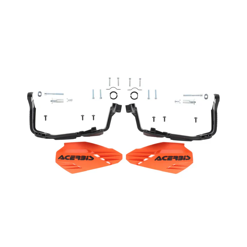 Acerbis Moto-X Handguards - Orange Black - Image 3