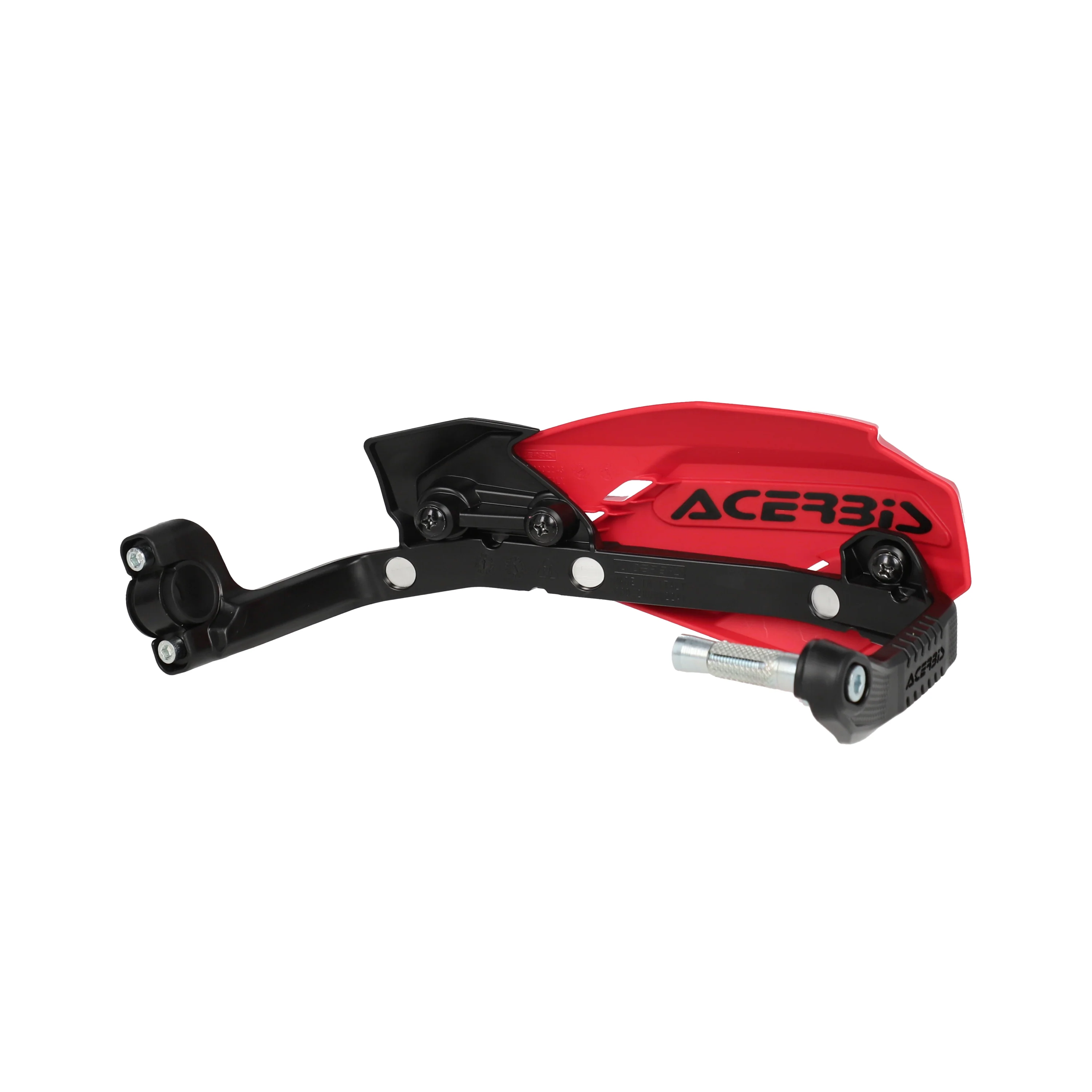 Acerbis Moto-X Handguards - Dark Red Black - Image 2