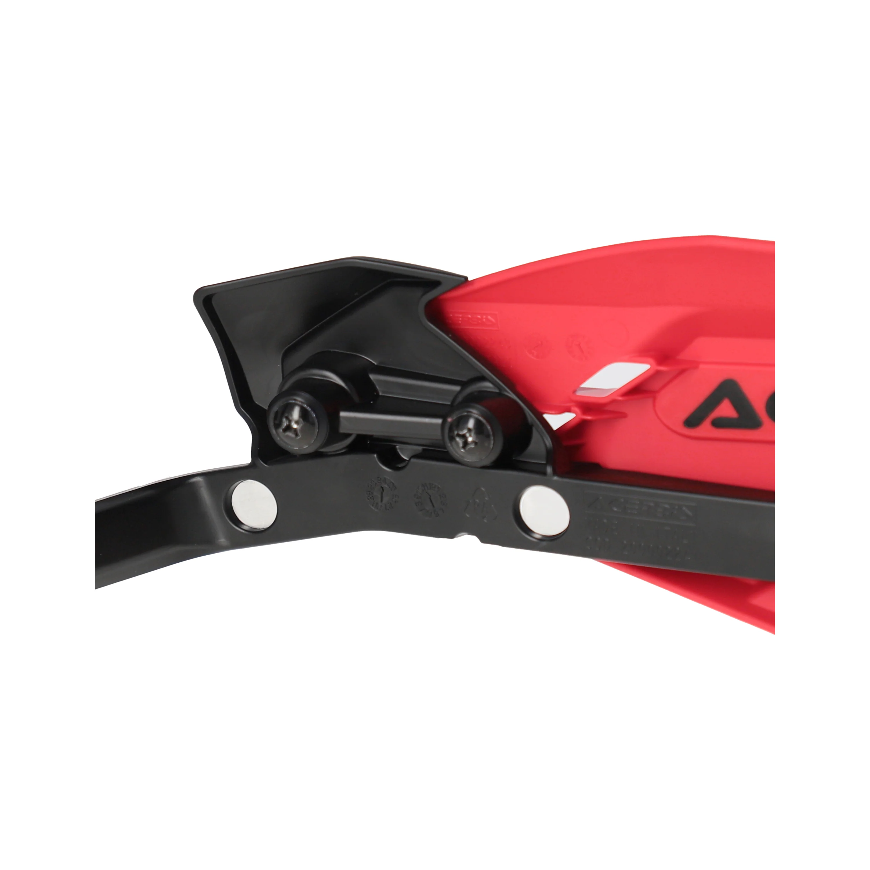Acerbis Moto-X Handguards - Dark Red Black - Image 5
