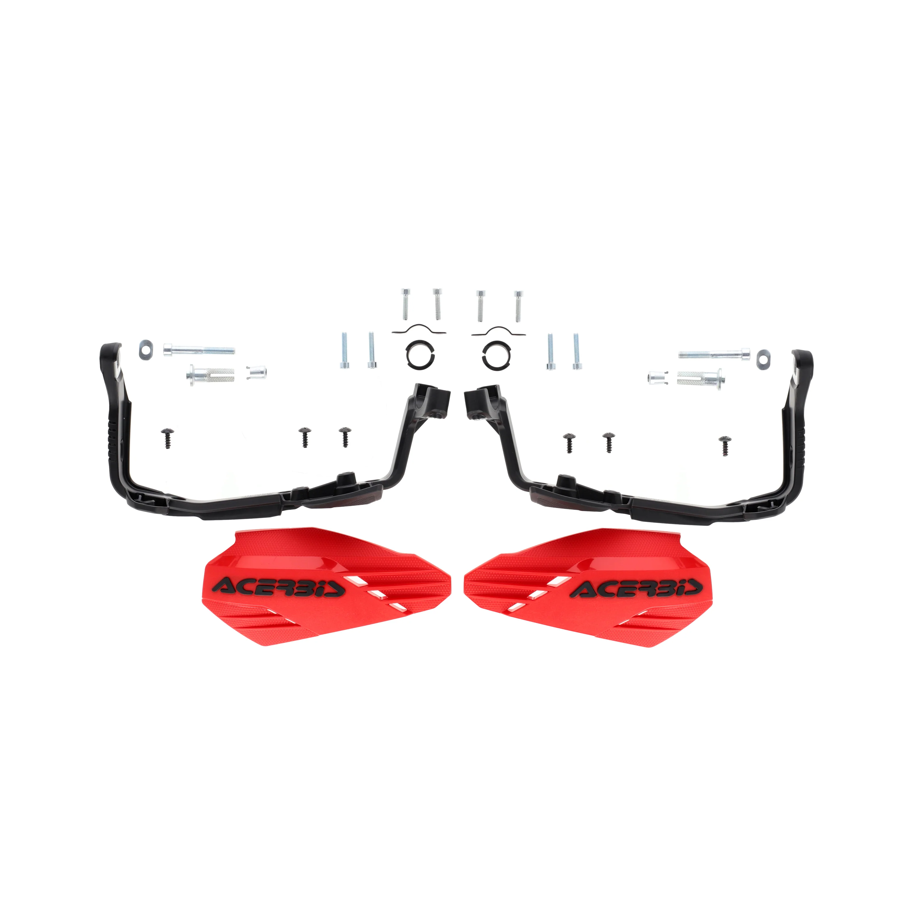 Acerbis Moto-X Handguards - Red Black - Image 4