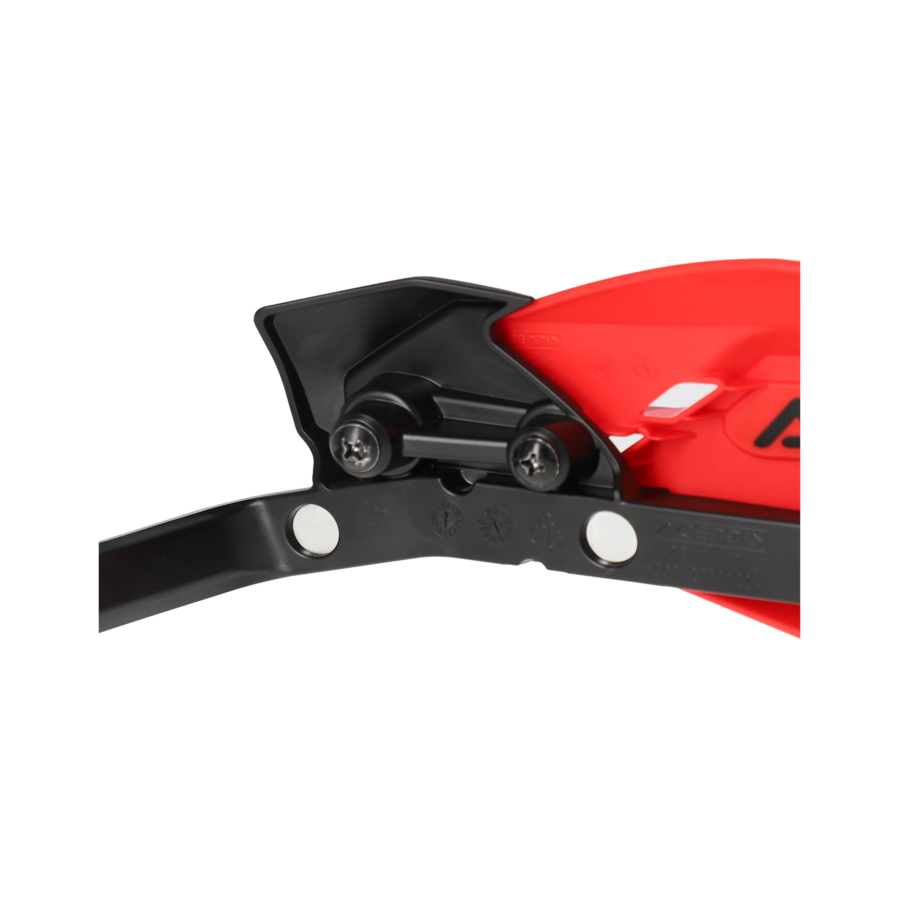 Acerbis Moto-X Handguards - Red Black - Image 6