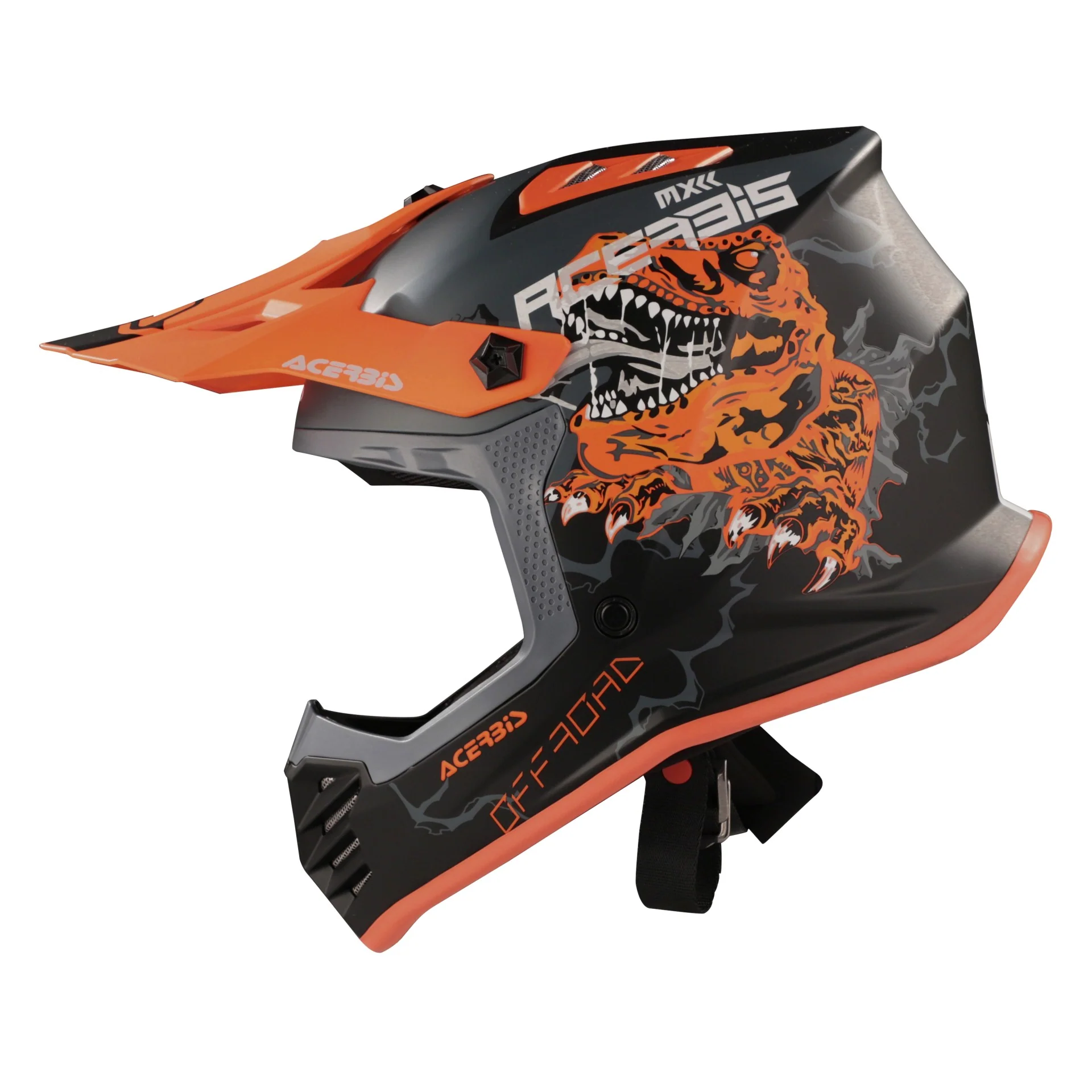Acerbis Profile Kids Motocross Helmet - Nero Arancio - Image 5