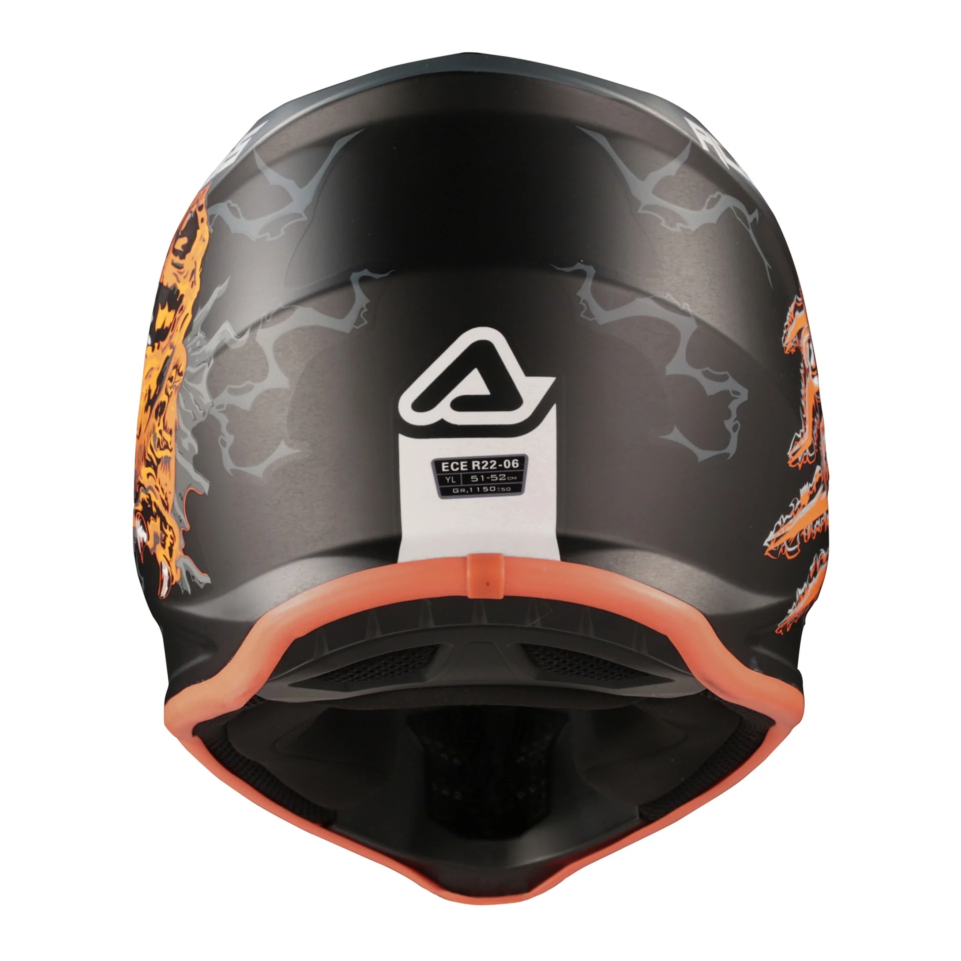 Acerbis Profile Kids Motocross Helmet - Nero Arancio - Image 6