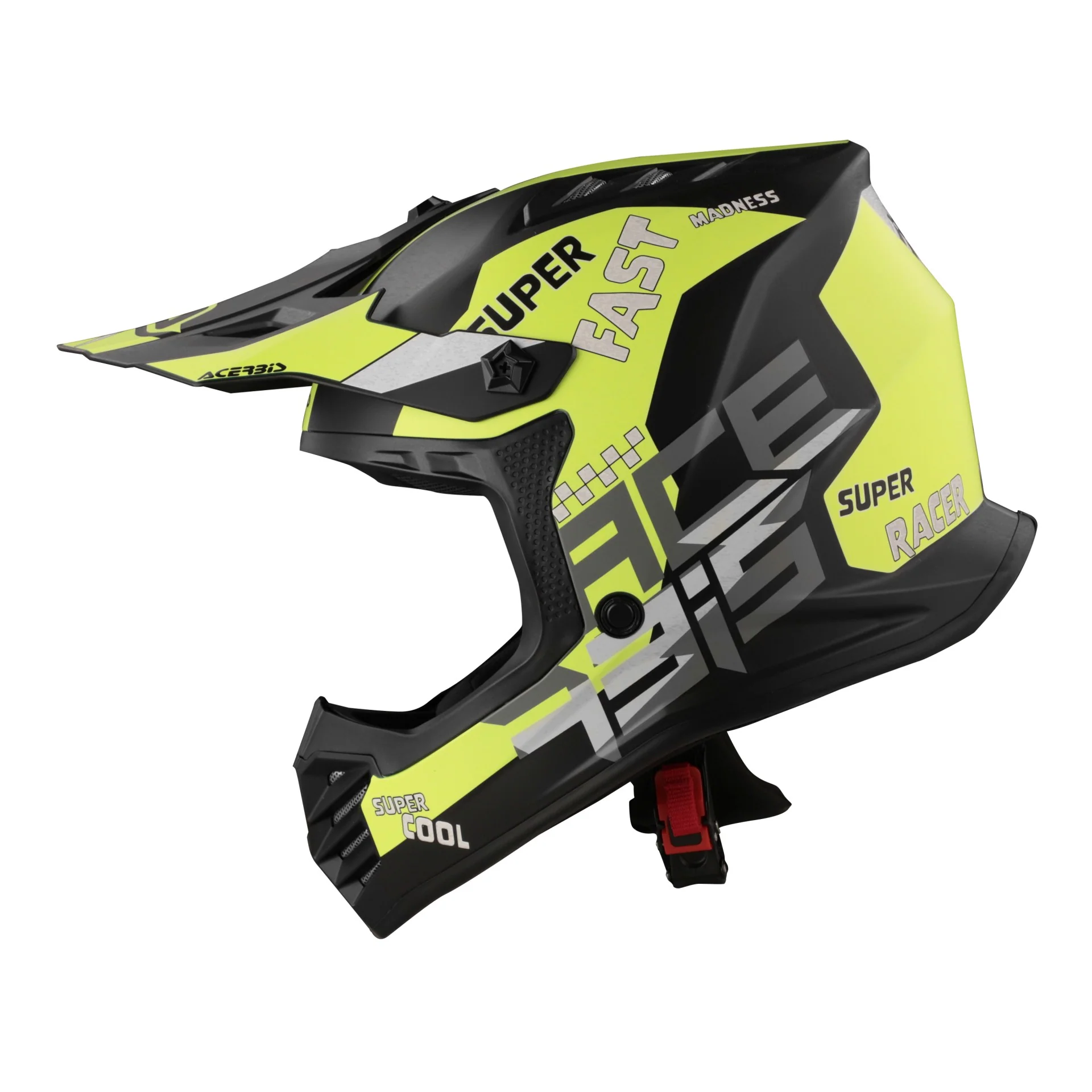 Acerbis Profile Kids Motocross Helmet - Nero Giallo - Image 3