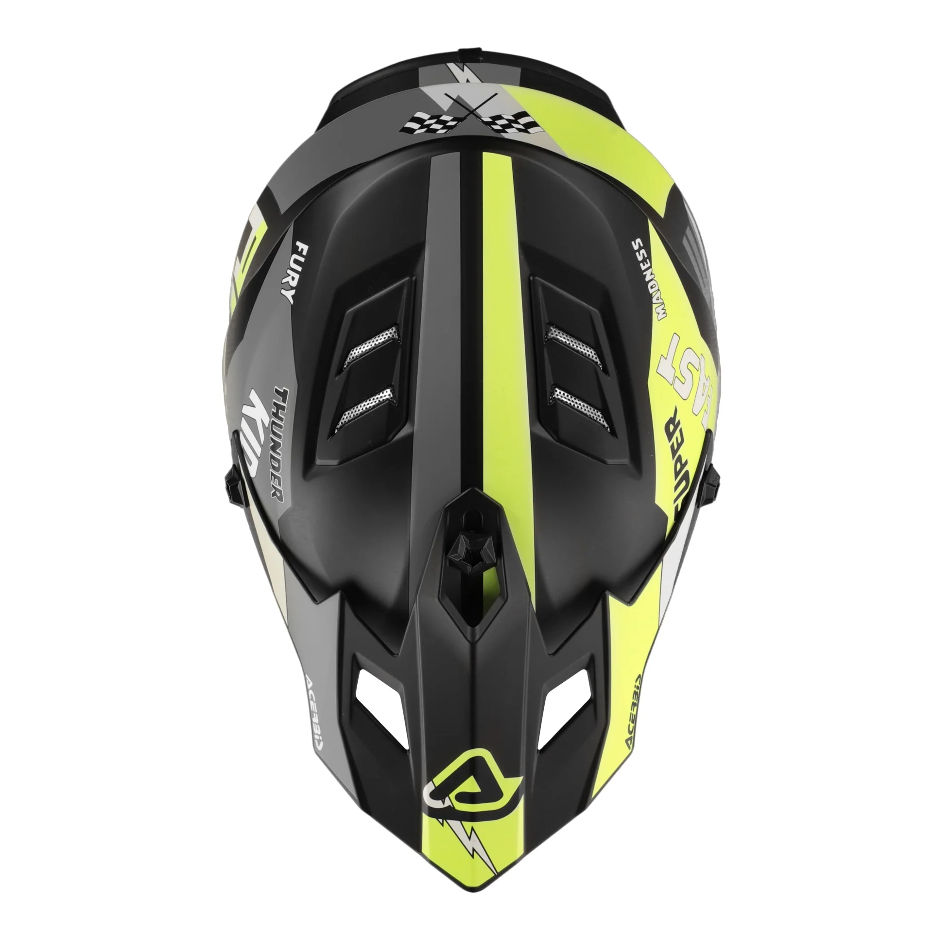 Acerbis Profile Kids Motocross Helmet - Nero Giallo - Image 6