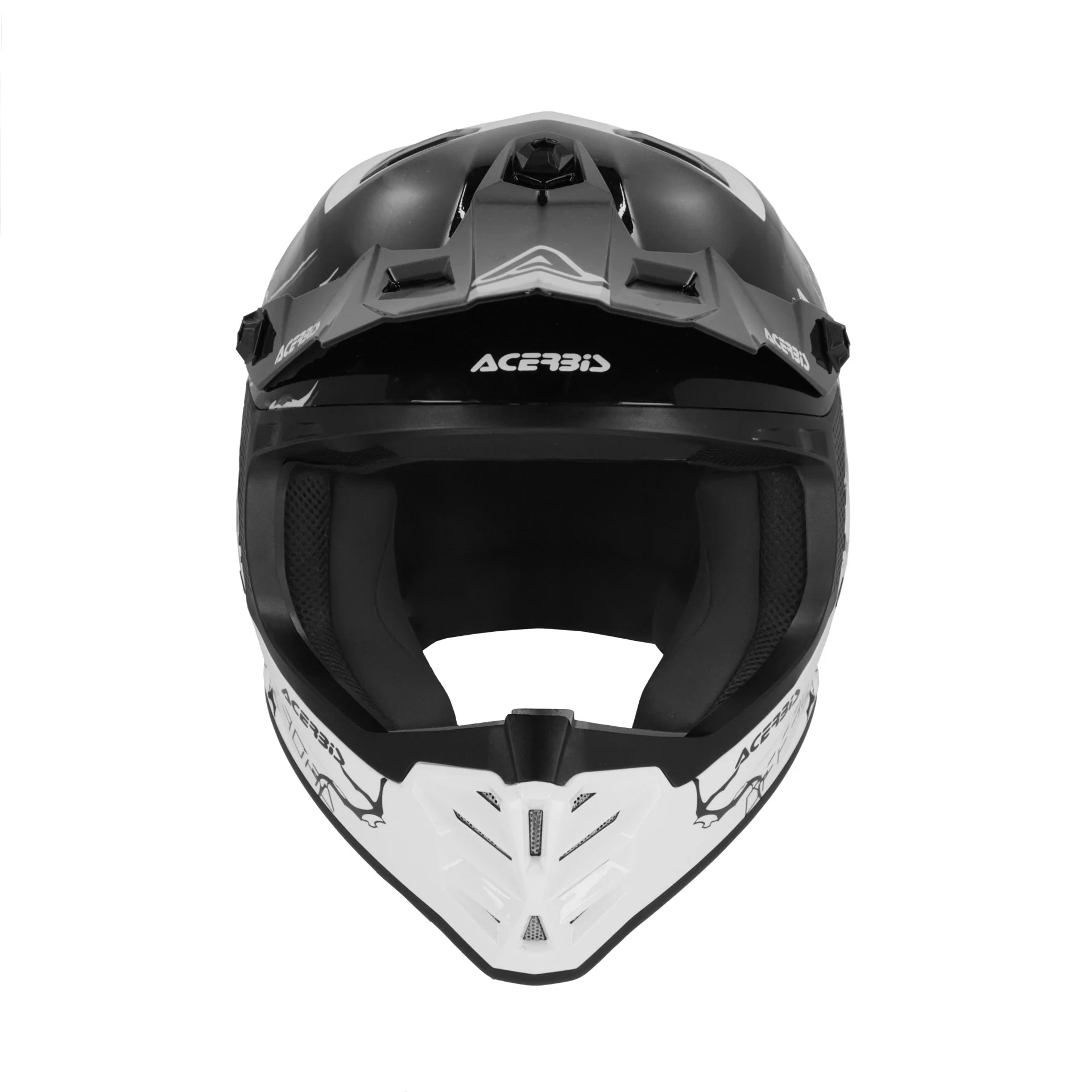 Acerbis Profile Kids Motocross Helmet - White Black - Image 3