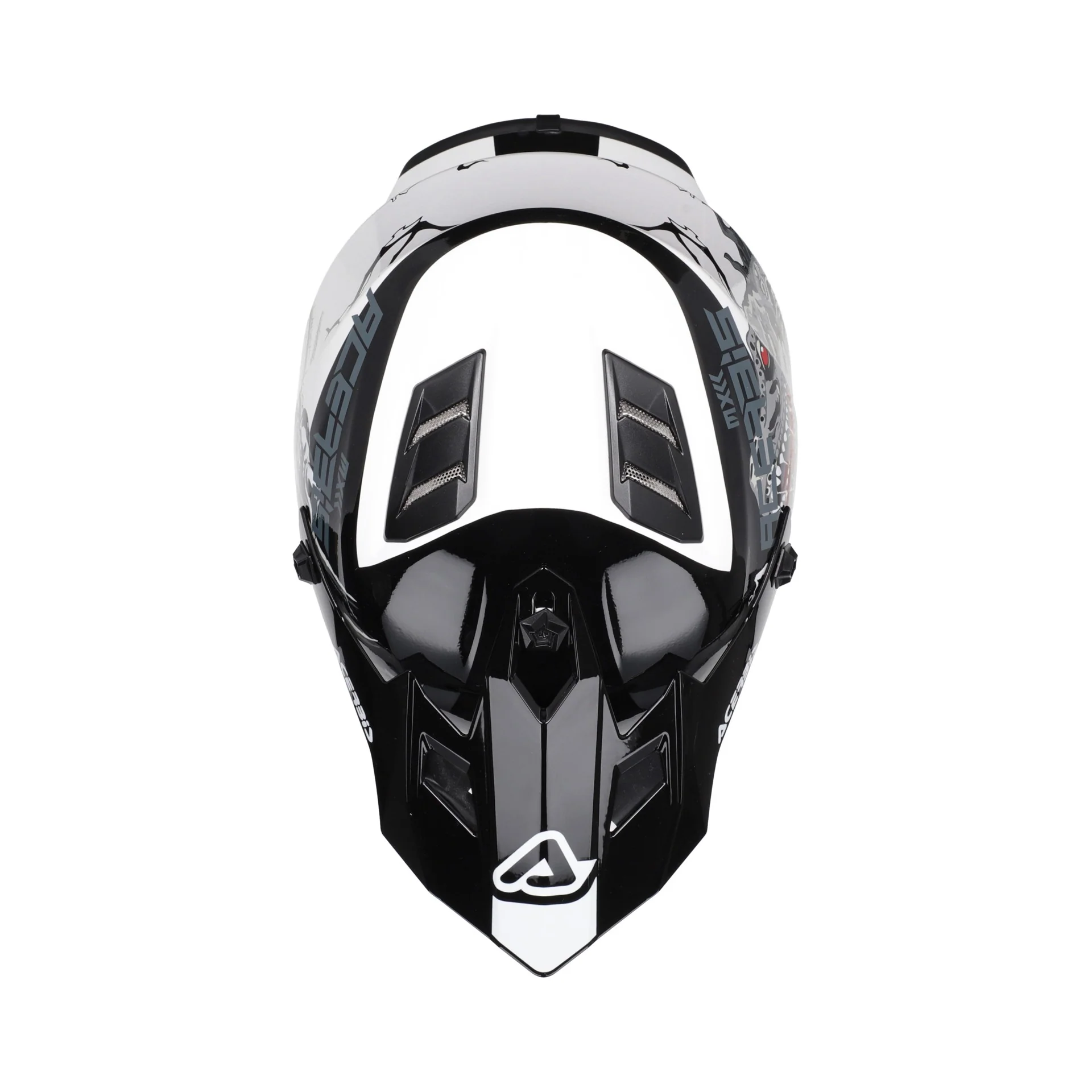 Acerbis Profile Kids Motocross Helmet - White Black - Image 6