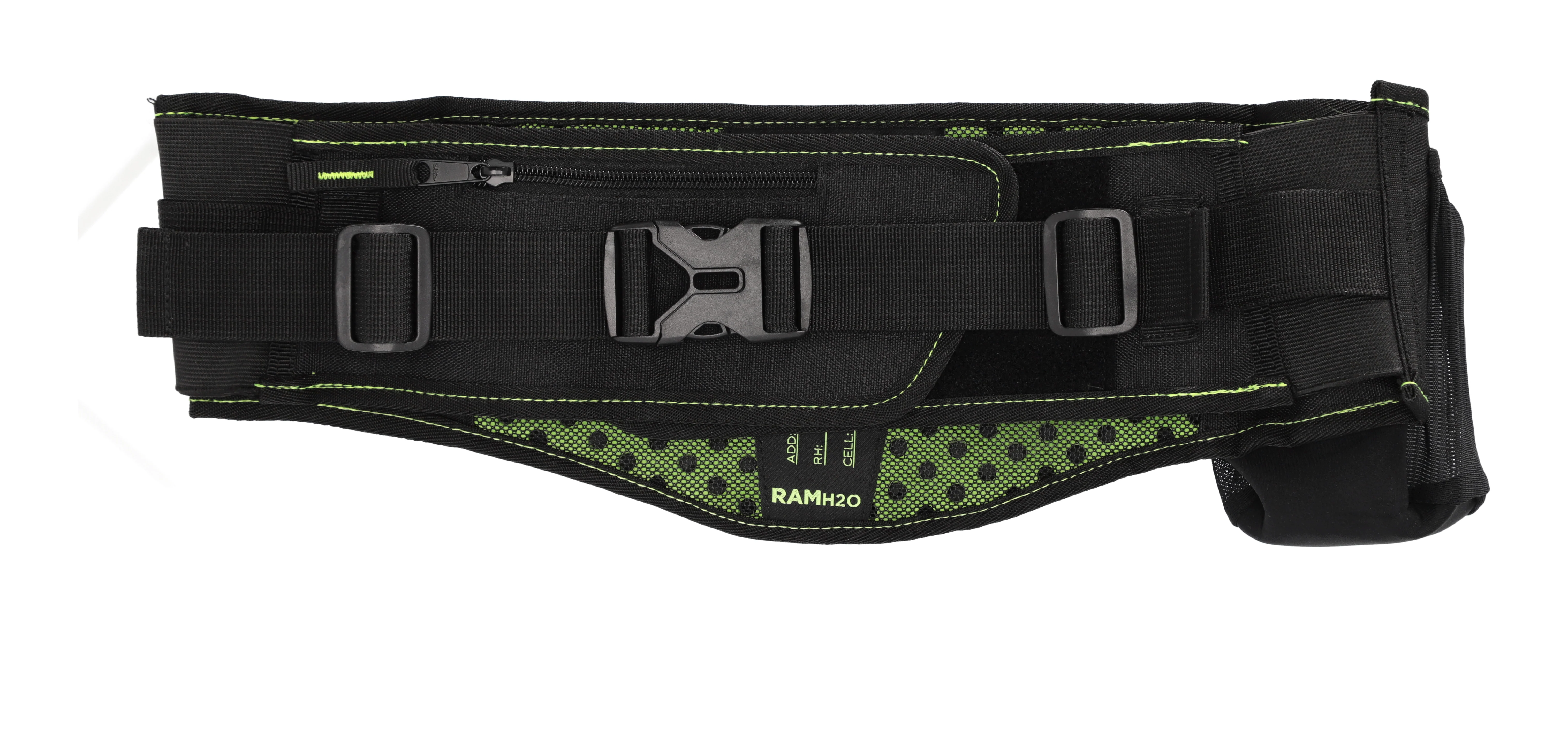 Acerbis RAM Pro H20 Waist Pack Bum Bag 2L Black Yellow - Image 3