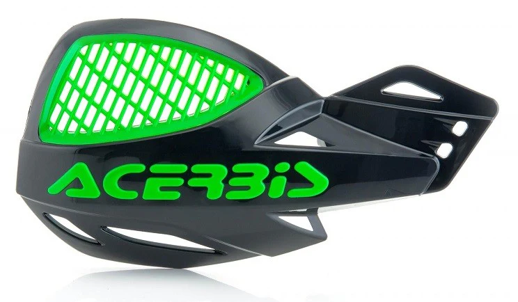 Acerbis Uniko vented Handguards - Black Green - Image 2