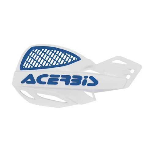 Acerbis Uniko Vented Handguards White Blue - Image 2