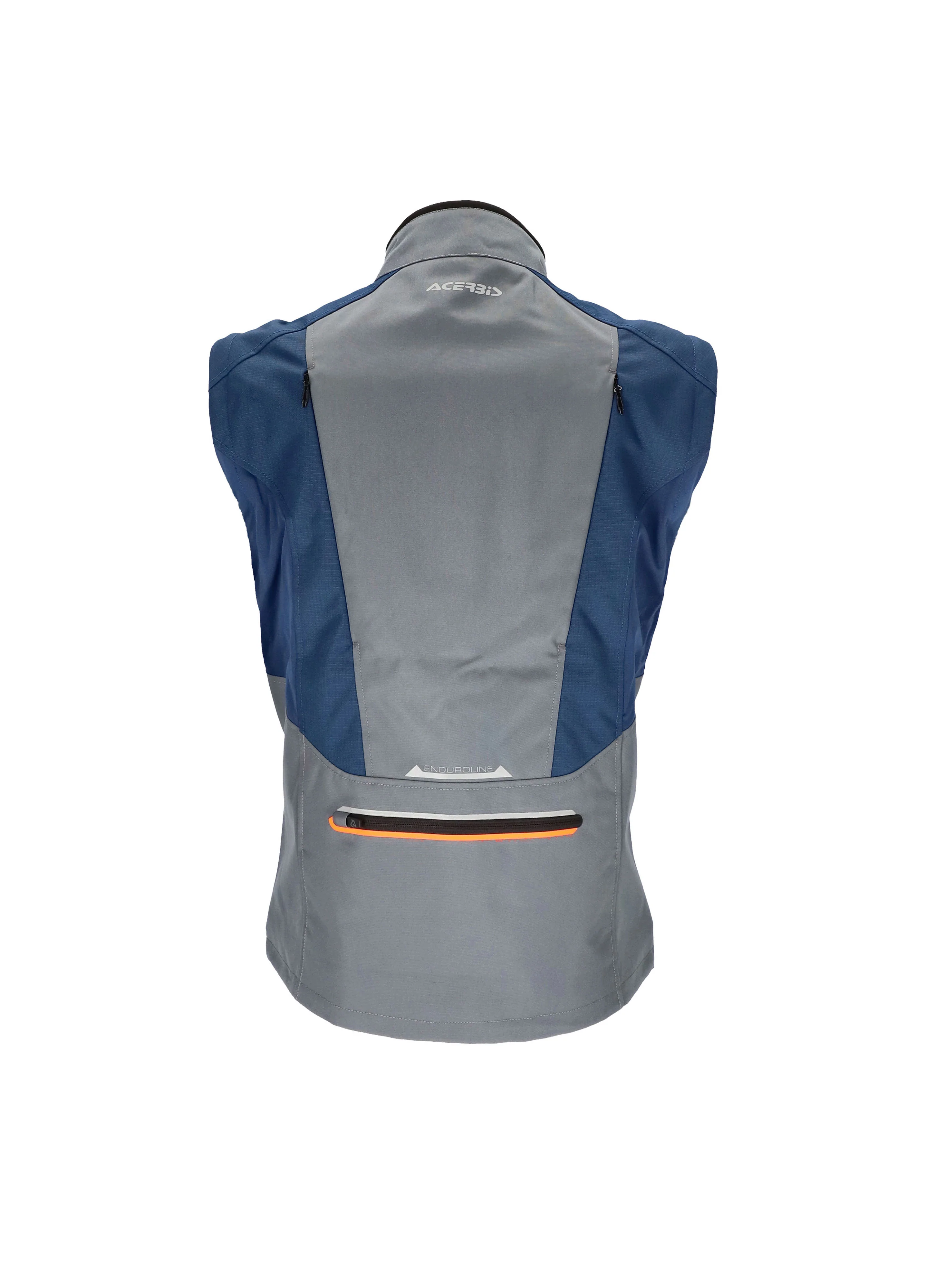 Acerbis X-Duro Windproof Jacket Blue Grey Orange - Image 5