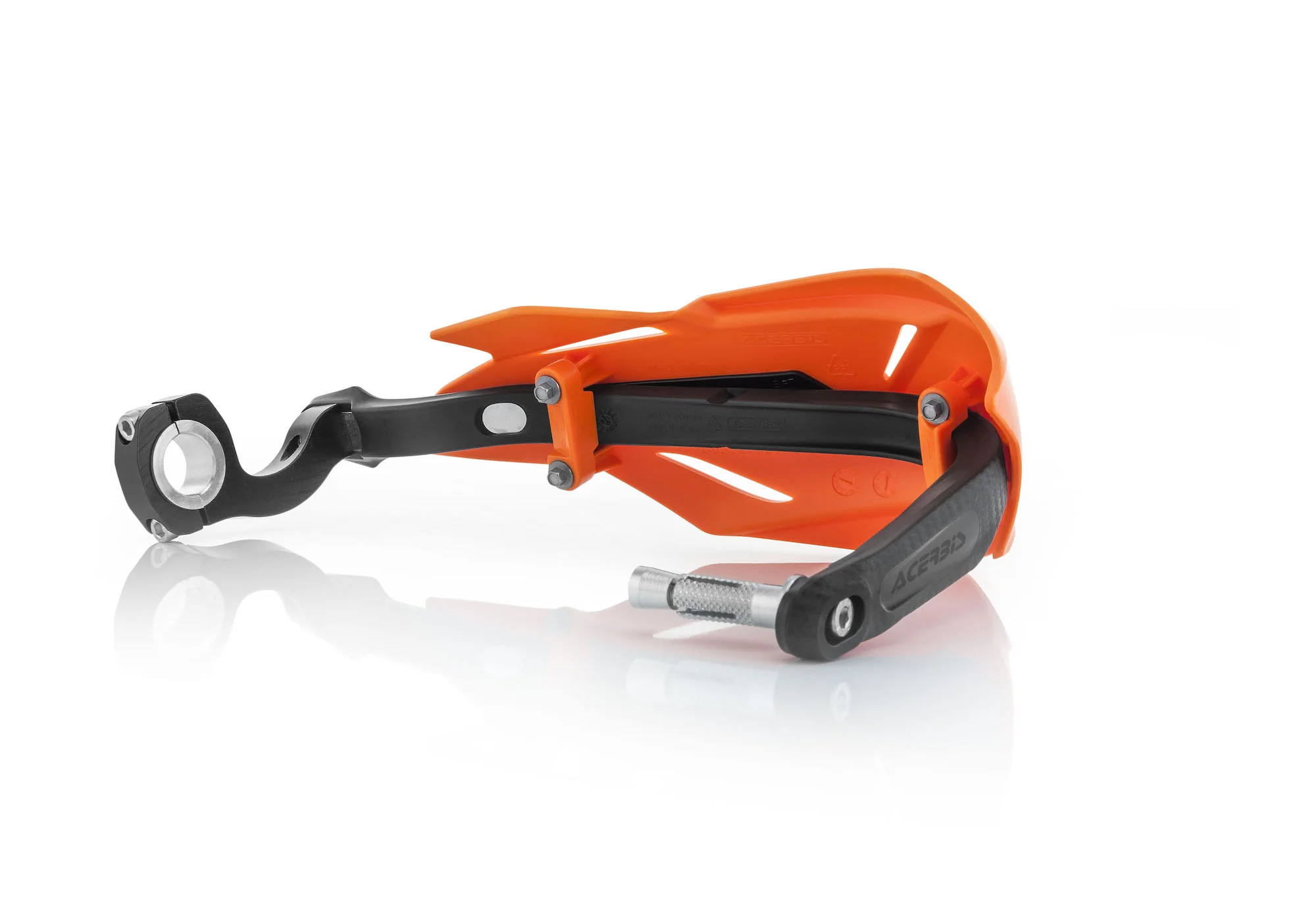 Acerbis X Factory Handguards Orange Black - Image 3