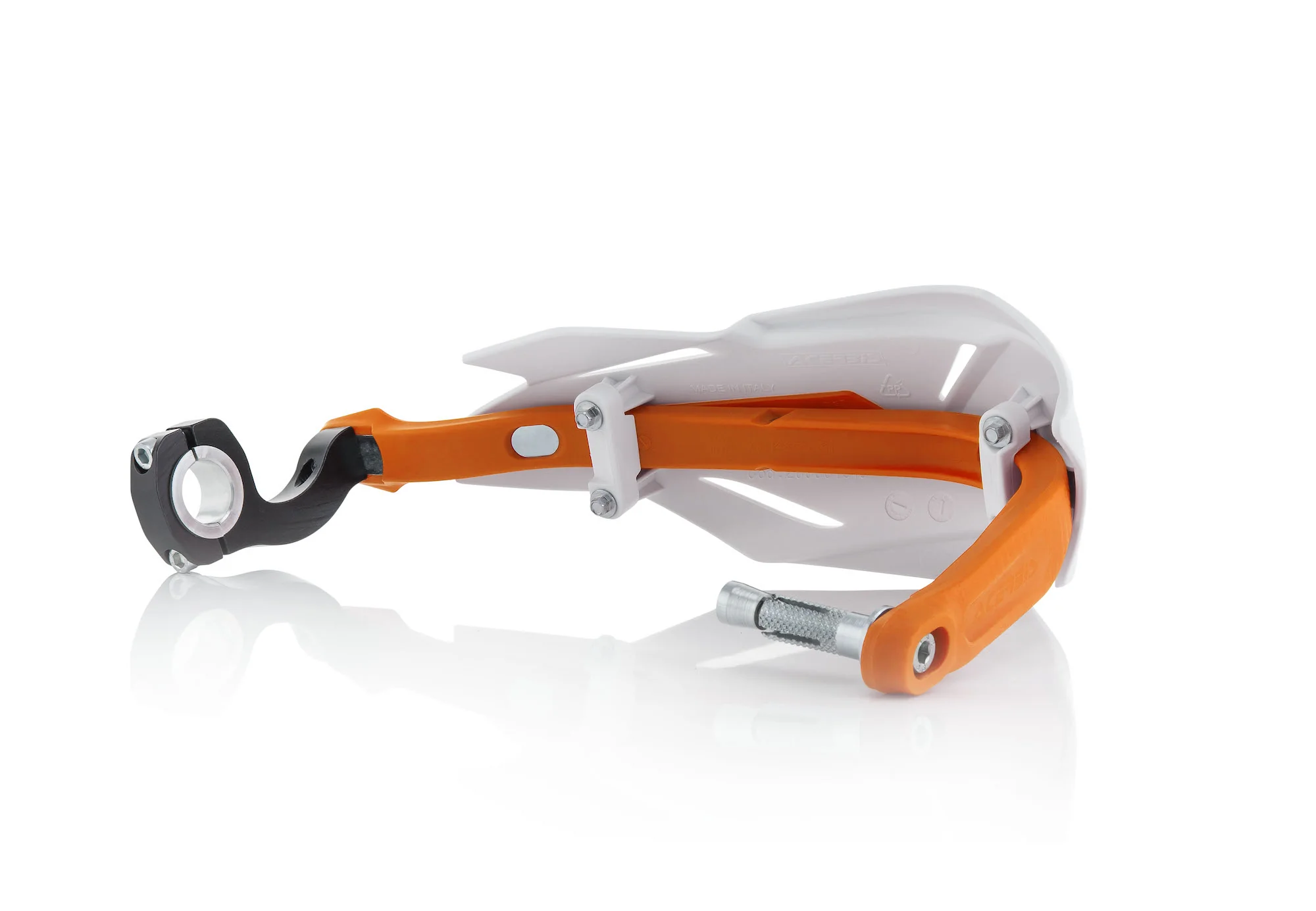 Acerbis X Factory Handguards White Orange - Image 3