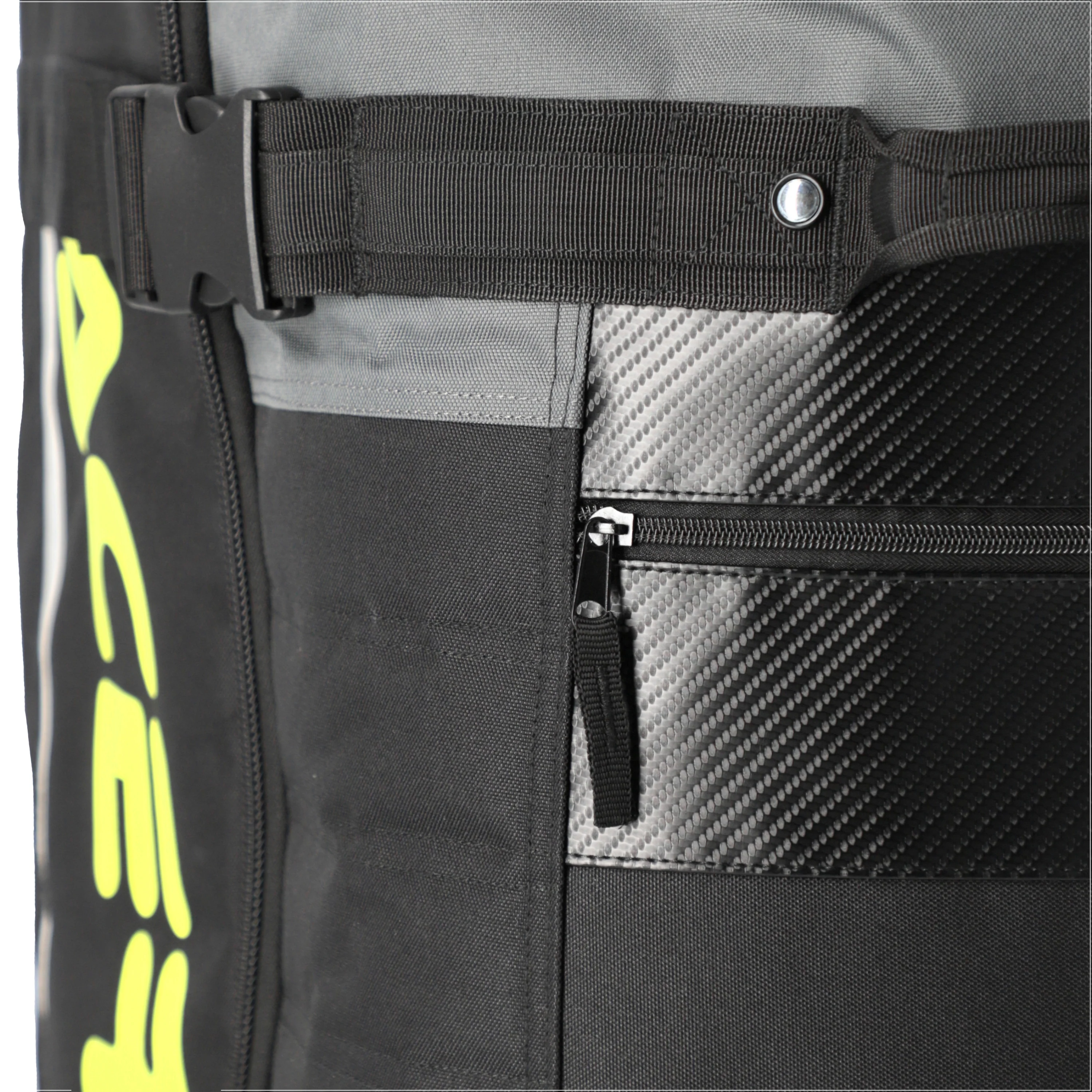 Acerbis X-Trip Logo 105L Wheeled Bag Black Yellow - Image 12