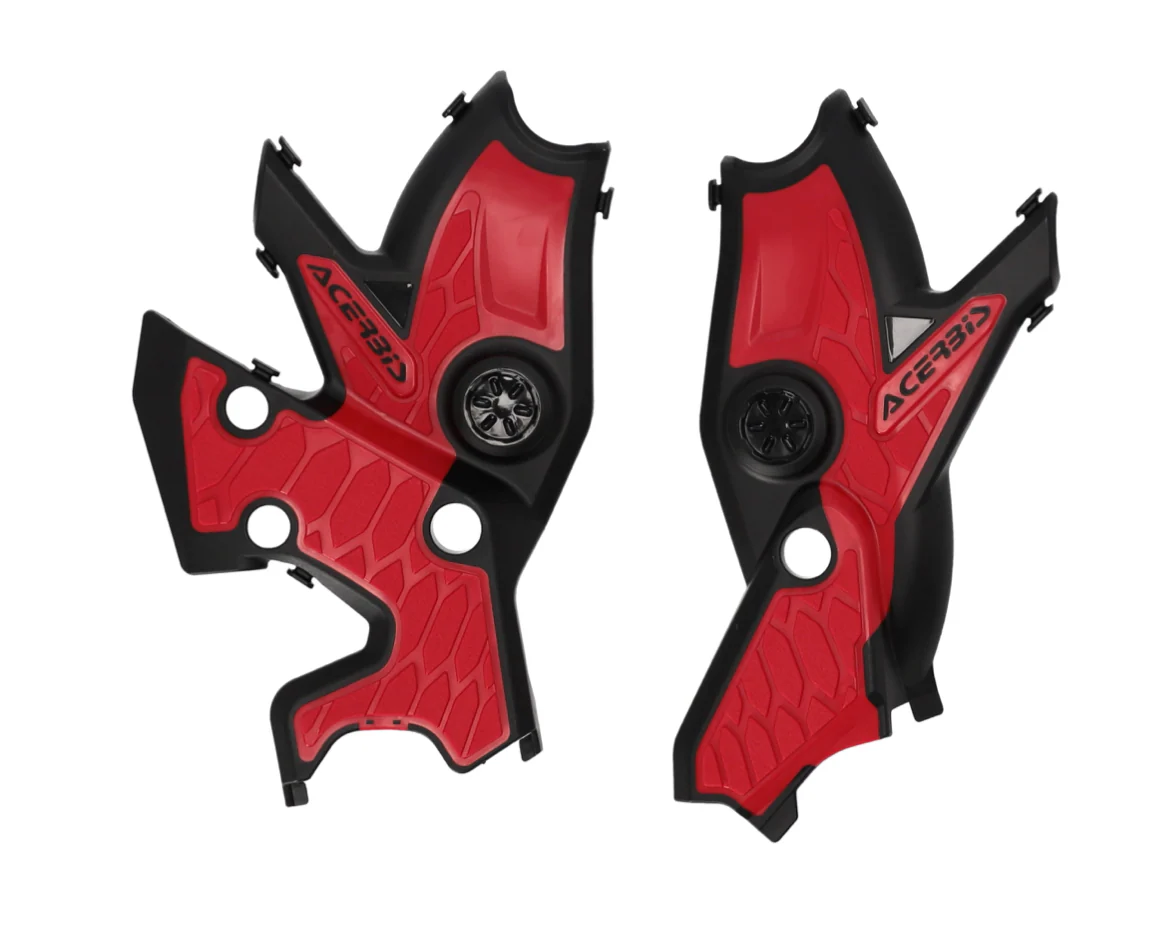 Acerbis Yamaha X-Grip Frame Black Red Guards